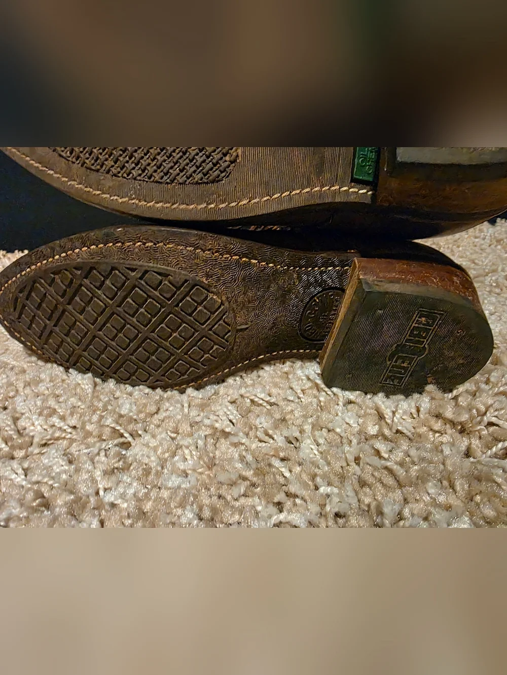 Vintage Abilene Boot Co. Brown Lace-Up Kiltie Leather Boot Prairie Boots Western - Picture 6 of 12